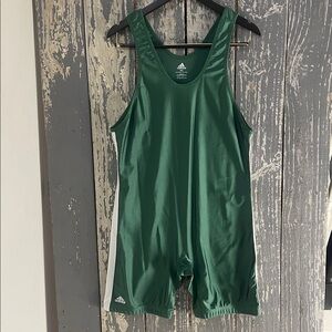 Adidas Three Stripes Hunter Green One Piece Size XXL